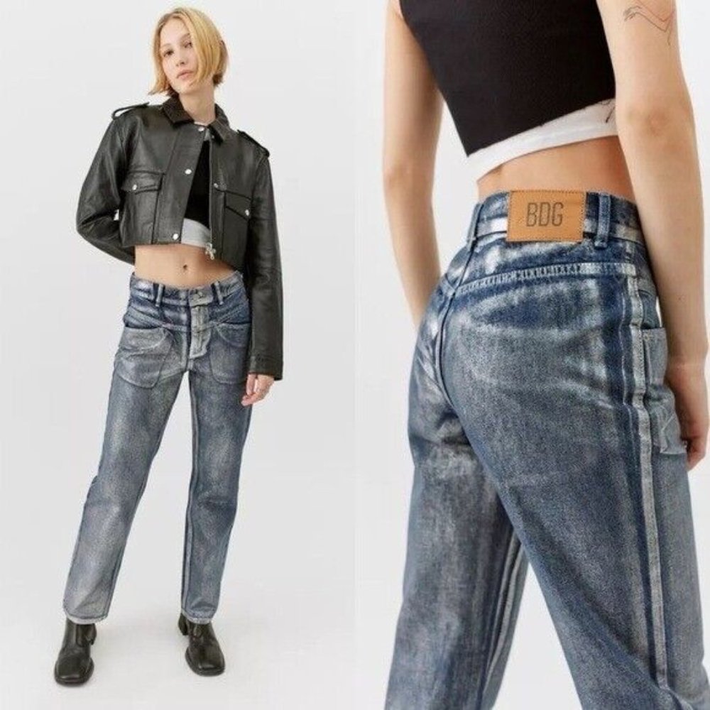 Urban Outfitters BDG Metallic Cowboy Jean